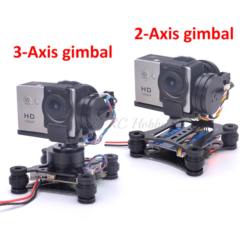 Drone Gimbal For Gopro Hero - Легкая 2-осевая/3-осевая бесщеточная Карданная плата для