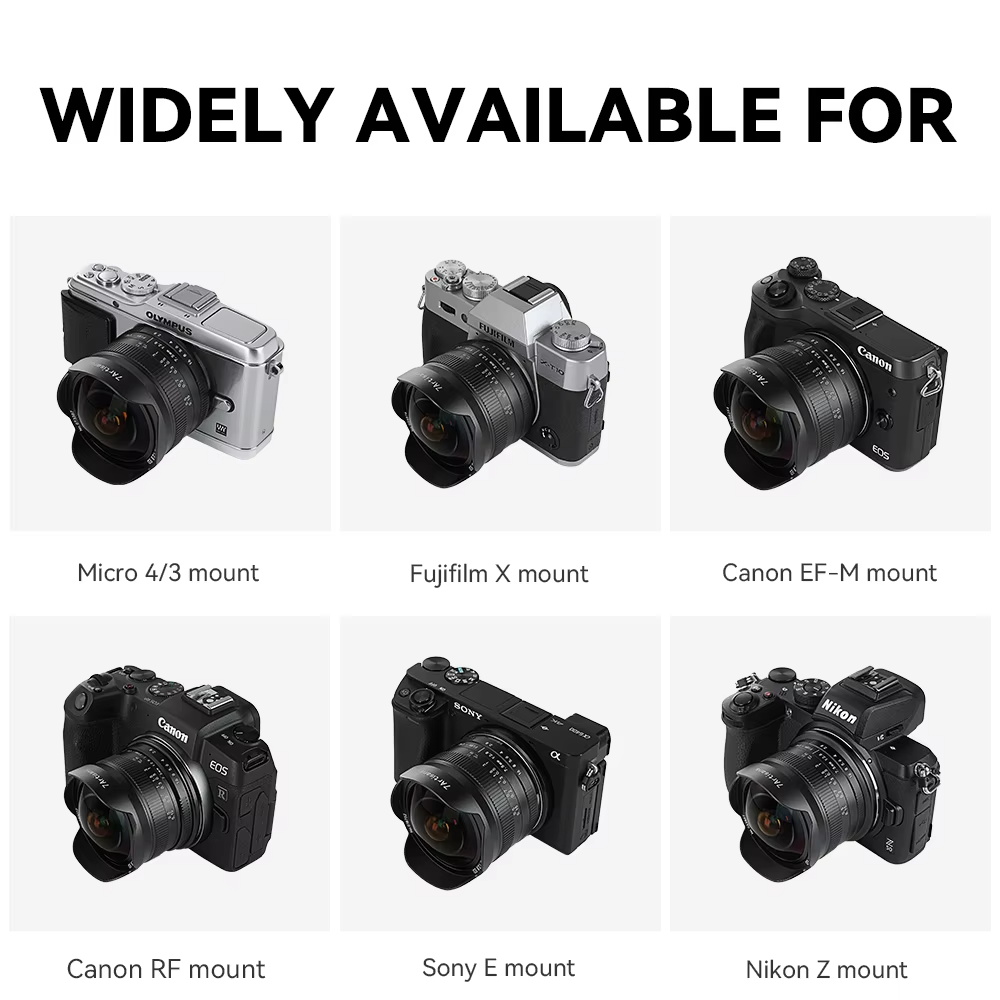 7artisans 7.5mm F2.8 II APS-C  – обзор и цена Canon Camera Eos M50 Mark Ii