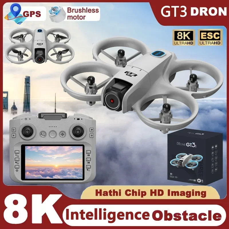 GT3 Мини НОВЫЙ Дрон Радиоуправ – обзор и цена Drone Gimbal 3 Axis