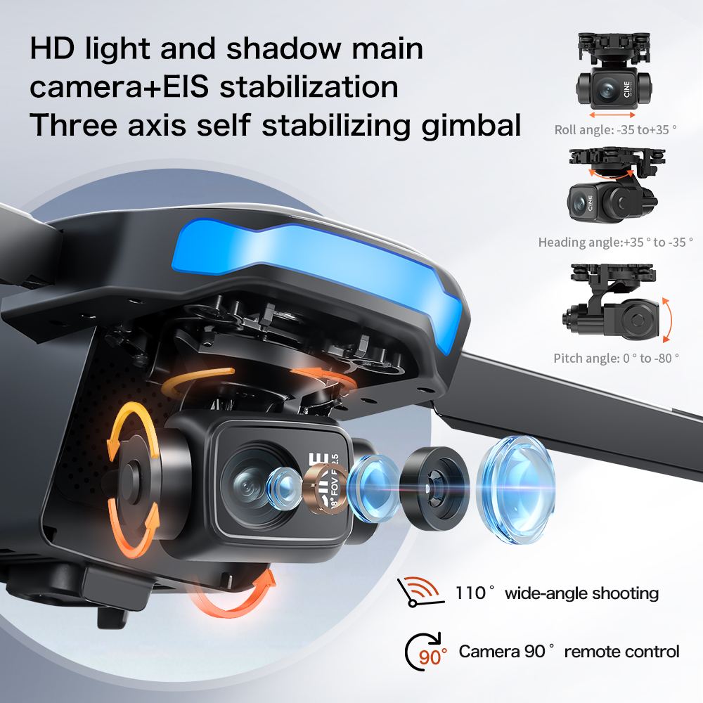 Новый дрон S-X1 MAX с GPS, 8K, – обзор и цена Drone Gimbal Case