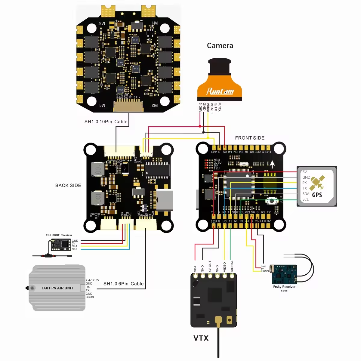 Полетный контроллер F405 F722  – обзор и цена Betaflight Fc F7